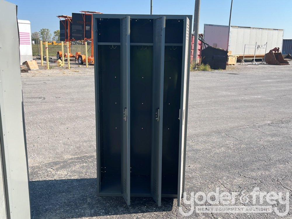 72 x 36 Metal Locker Trio Sets (3 of)
