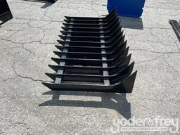 Unused 70" Root Rake to suit Skidsteer
