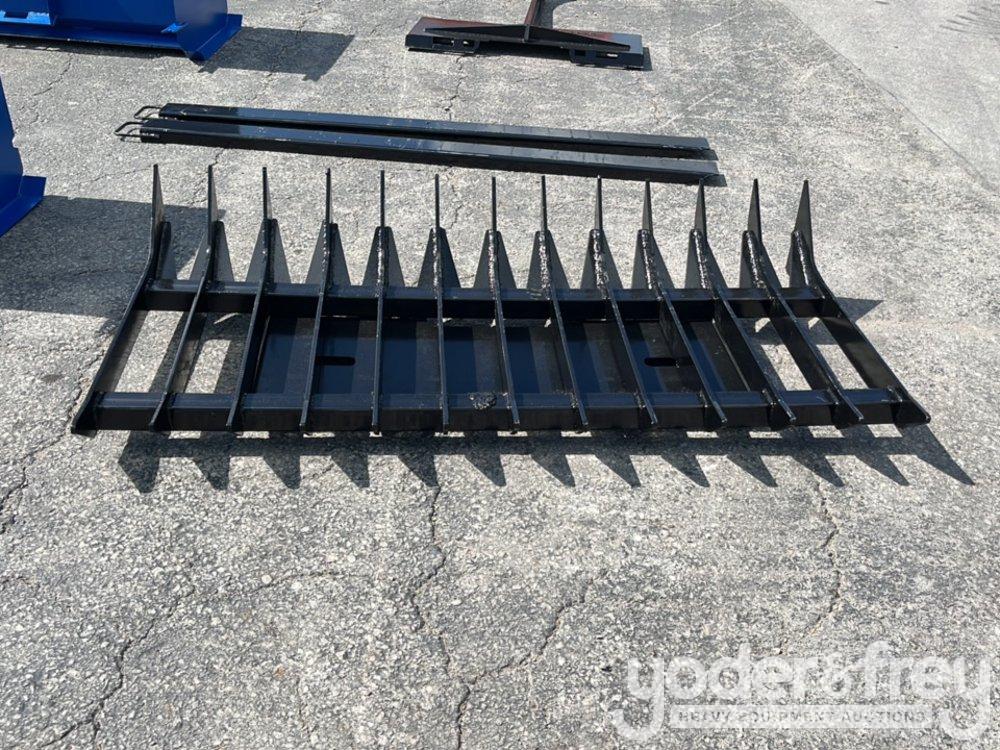Unused 70" Root Rake to suit Skidsteer