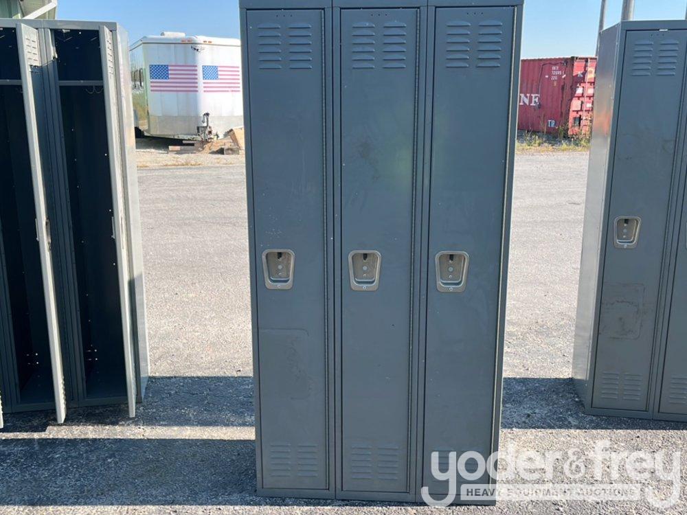 72 x 36 Metal Locker Trio Sets (3 of)