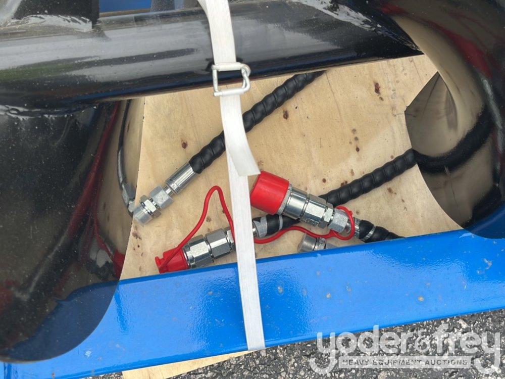 Unused GIYI Auger Set, with 8"/12"/16" Auger to suit Skidsteer, 1" Pin Diameter (3 of)