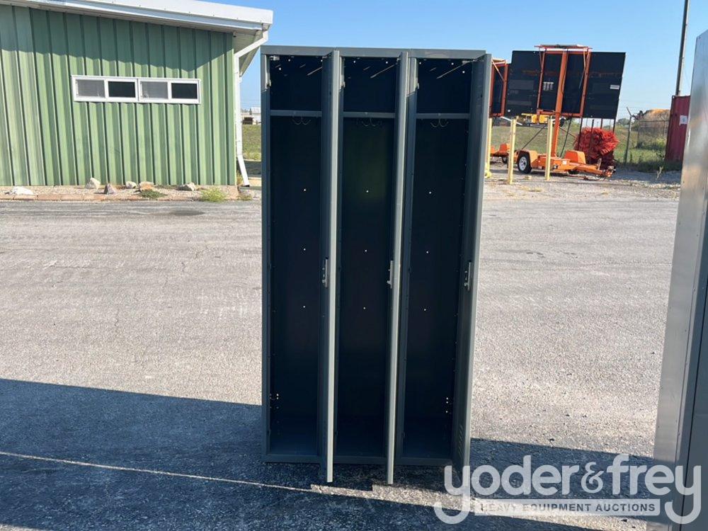 72 x 36 Metal Locker Trio Sets (3 of)