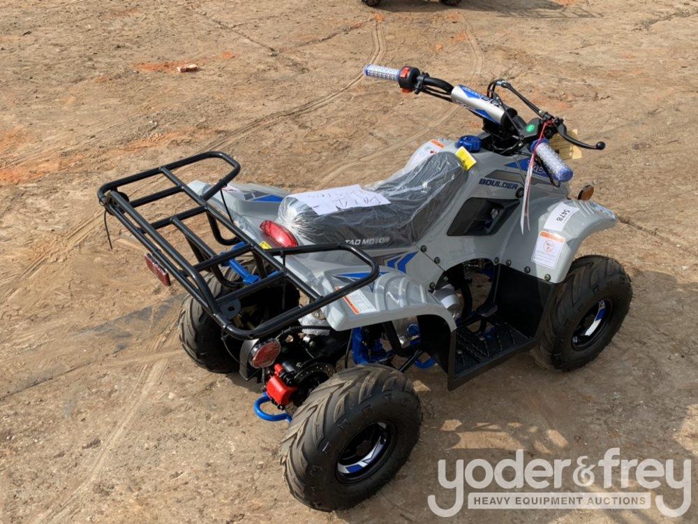 Unused 110 Cc Boulder 4 Stroke   Atv  W/ Elec Start , Remote Control Speed Limiter / Kill Switch