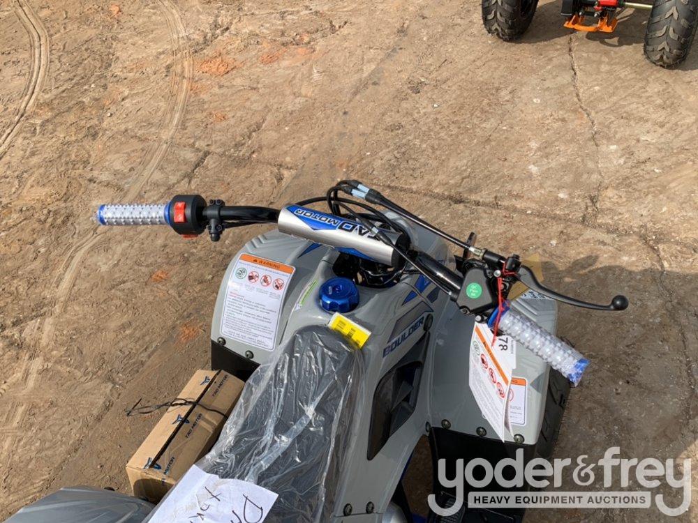 Unused 110 Cc Boulder 4 Stroke   Atv  W/ Elec Start , Remote Control Speed Limiter / Kill Switch