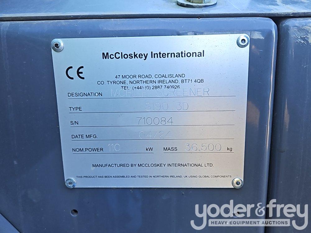 Unused 2024 McCloskey S190