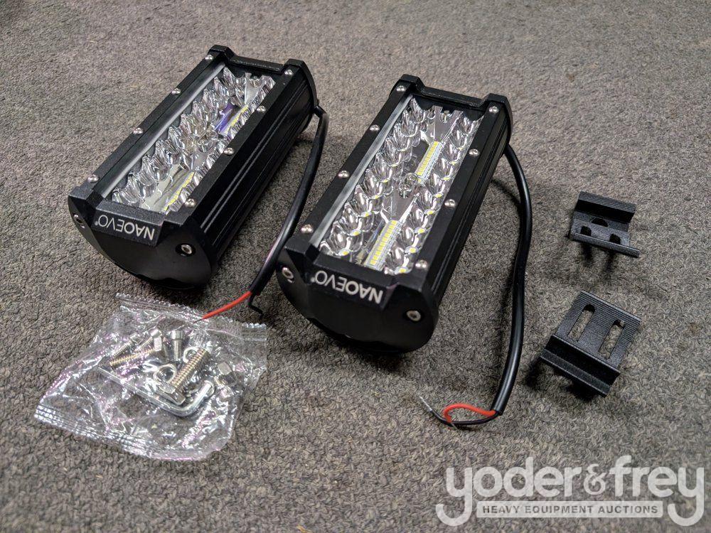 Unused 7" 60W LED Light Bar, Mounting Brackets, IP68 Waterproof (2 of)