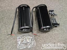 Unused 7" 60W LED Light Bar, Mounting Brackets, IP68 Waterproof (2 of)