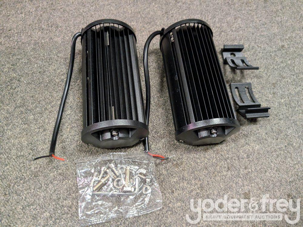 Unused 7" 60W LED Light Bar, Mounting Brackets, IP68 Waterproof (2 of)