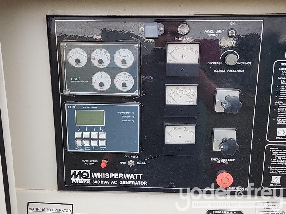 2016 Multiquip DCA300 300KvA Generato, John Deere Engine