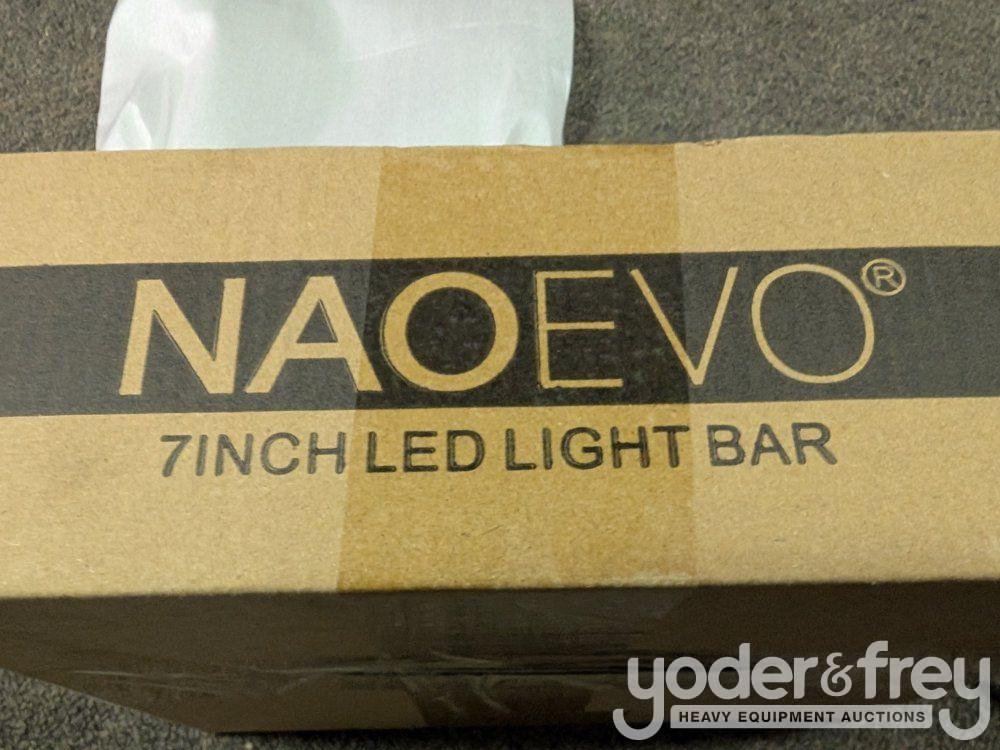 Unused 7" 60W LED Light Bar, Mounting Brackets, IP68 Waterproof (2 of)