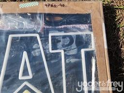 Unused Caterpillar Neon Sign
