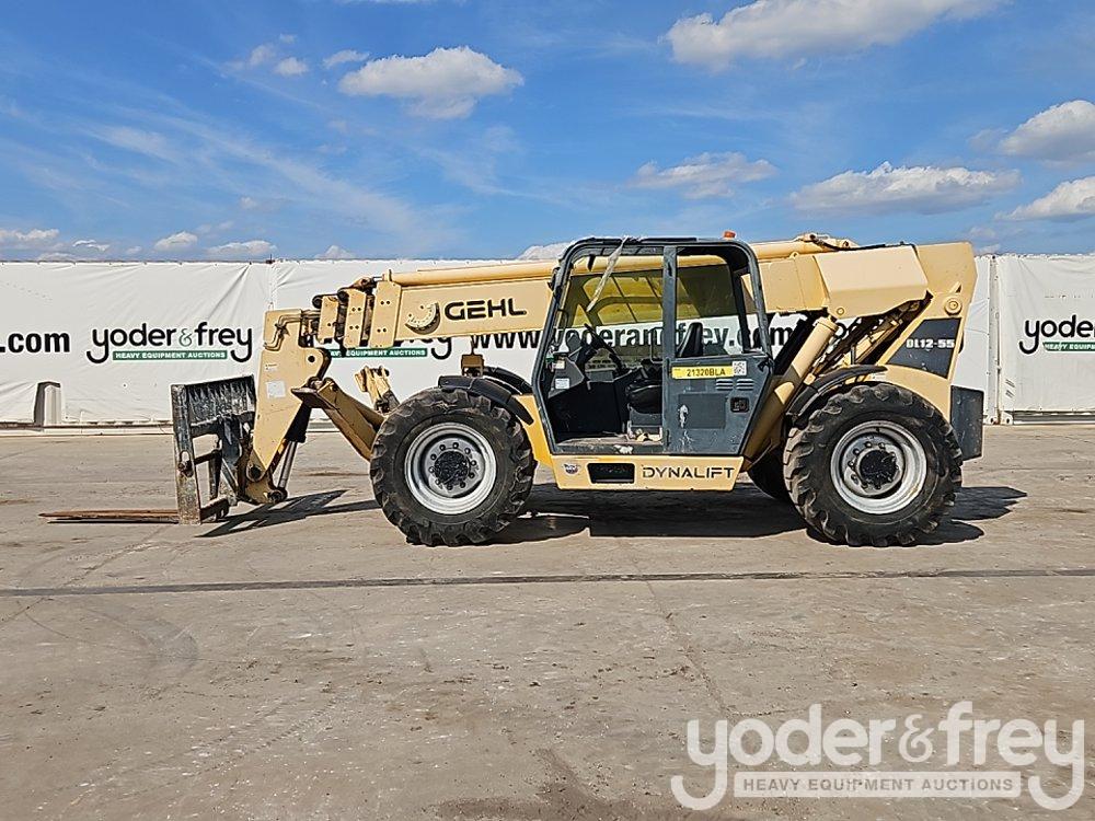 2015 Gehl DL12-55 Telehandler, OROPS, 12,000lbs Max Lift Capacity, 56' Max Lift Height, Stabilizers,
