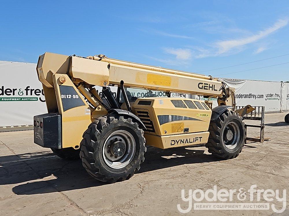 2015 Gehl DL12-55 Telehandler, OROPS, 12,000lbs Max Lift Capacity, 56' Max Lift Height, Stabilizers,