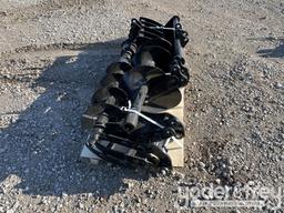 Unused 2025 Miva Set of (8) Attachments Quick Hitch, Rake, Ripper, Auger, 12”...... Auger Rod, 8”...