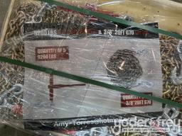 Unused 2025 9200lbs Ratchet Binder (5 of) 3/8" 20' G70 Chain (10 of)