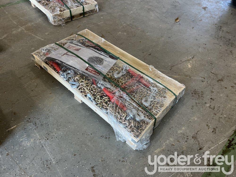 Unused 2025 9200lbs Ratchet Binder (5 of) 3/8" 20' G70 Chain (10 of)