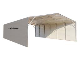 Unused All-Steel Carport w/ Enclosed Sidewalls, Highly Resistant to Rust and Wear, 20'x30'x12.6'