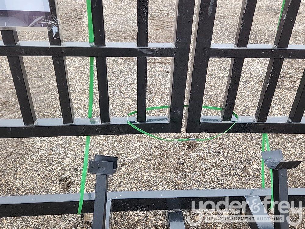 Unused 20' Iron Gate, Single Arc (Deer Design)(Damaged)