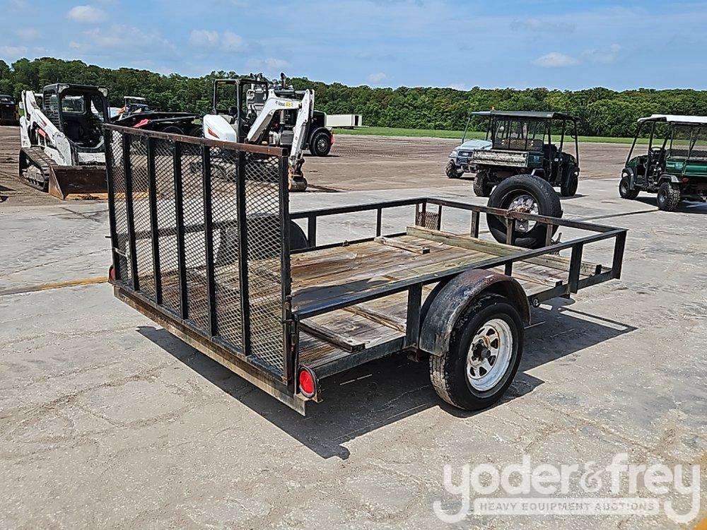 2001 Triple Crown 6'4" x 10' Utility Trailer, Single 3500lb Axle