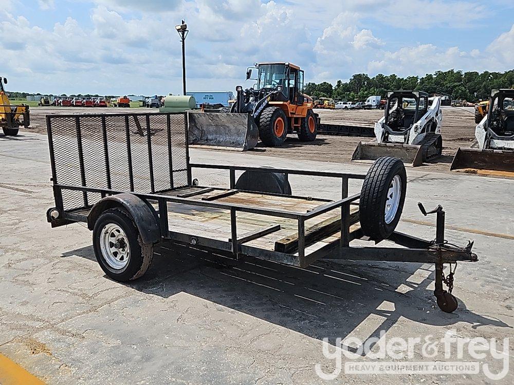 2001 Triple Crown 6'4" x 10' Utility Trailer, Single 3500lb Axle