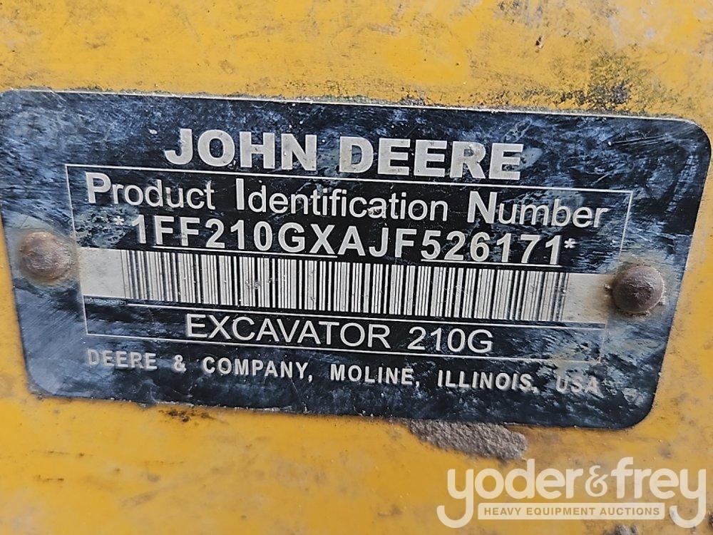 2018 John Deere 210