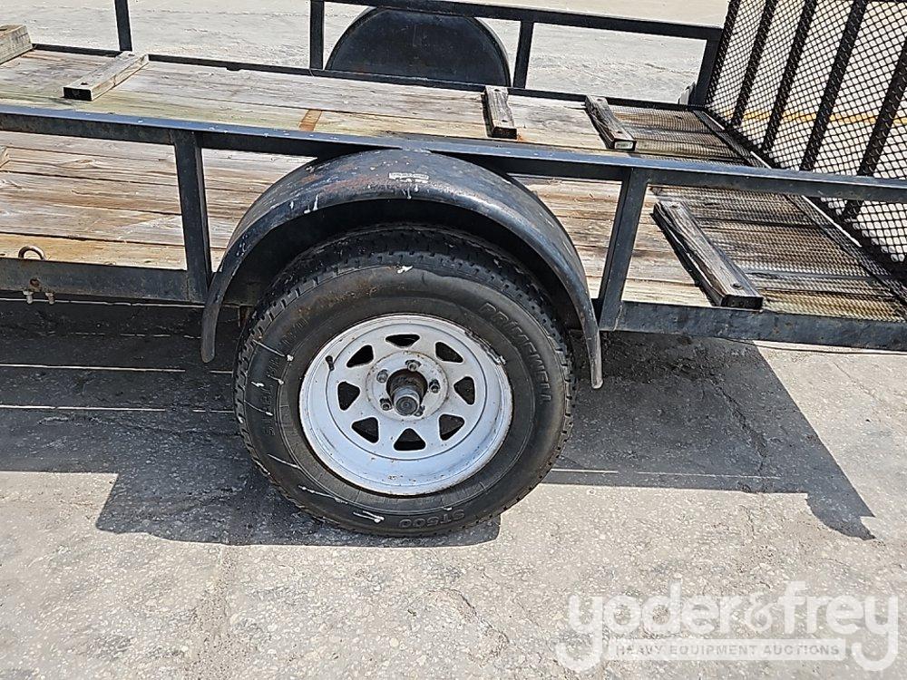 2001 Triple Crown 6'4" x 10' Utility Trailer, Single 3500lb Axle