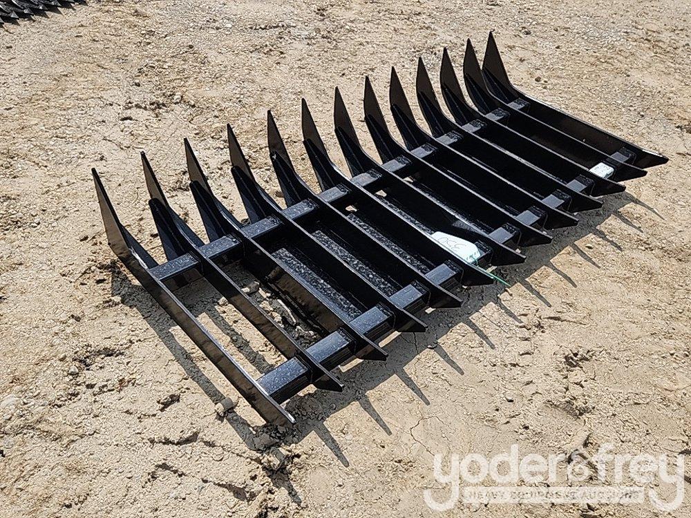 Unused 70" Root Rake to suit Skidsteer