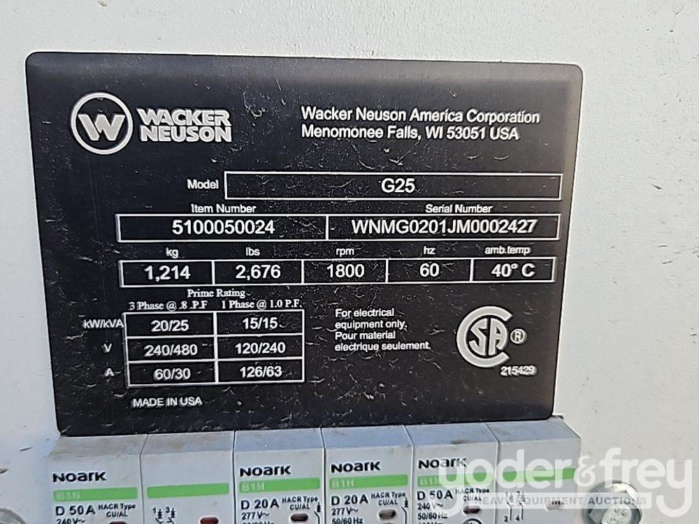 2023 Wacker Neuson G25