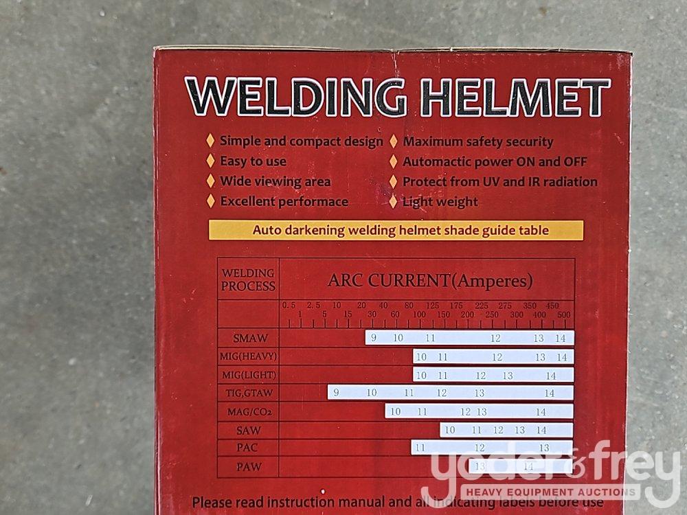 Unused Auto Darkening Welding Helmets