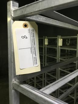 8 shelve wheeled meat rack