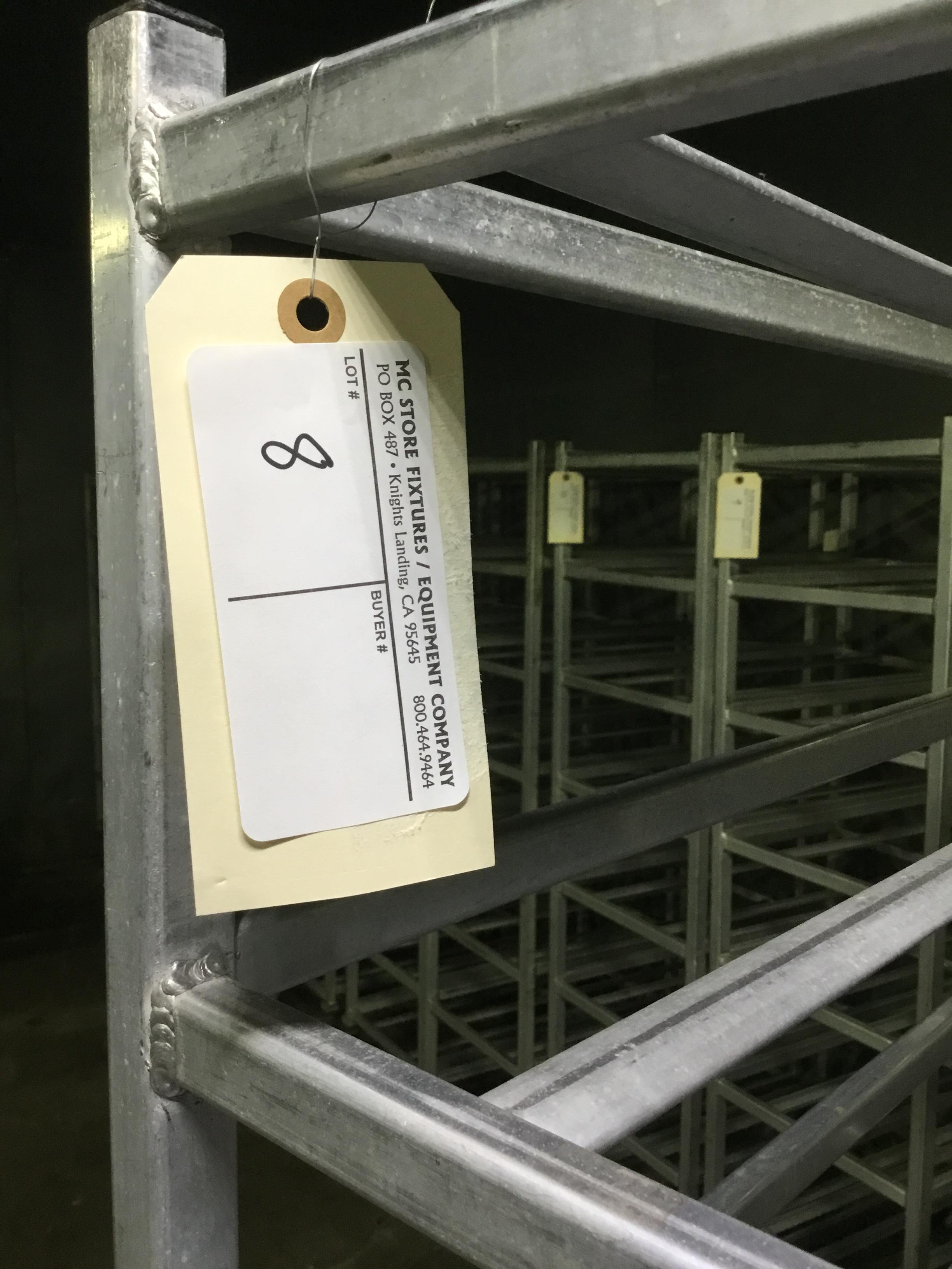 8 shelve wheeled meat rack
