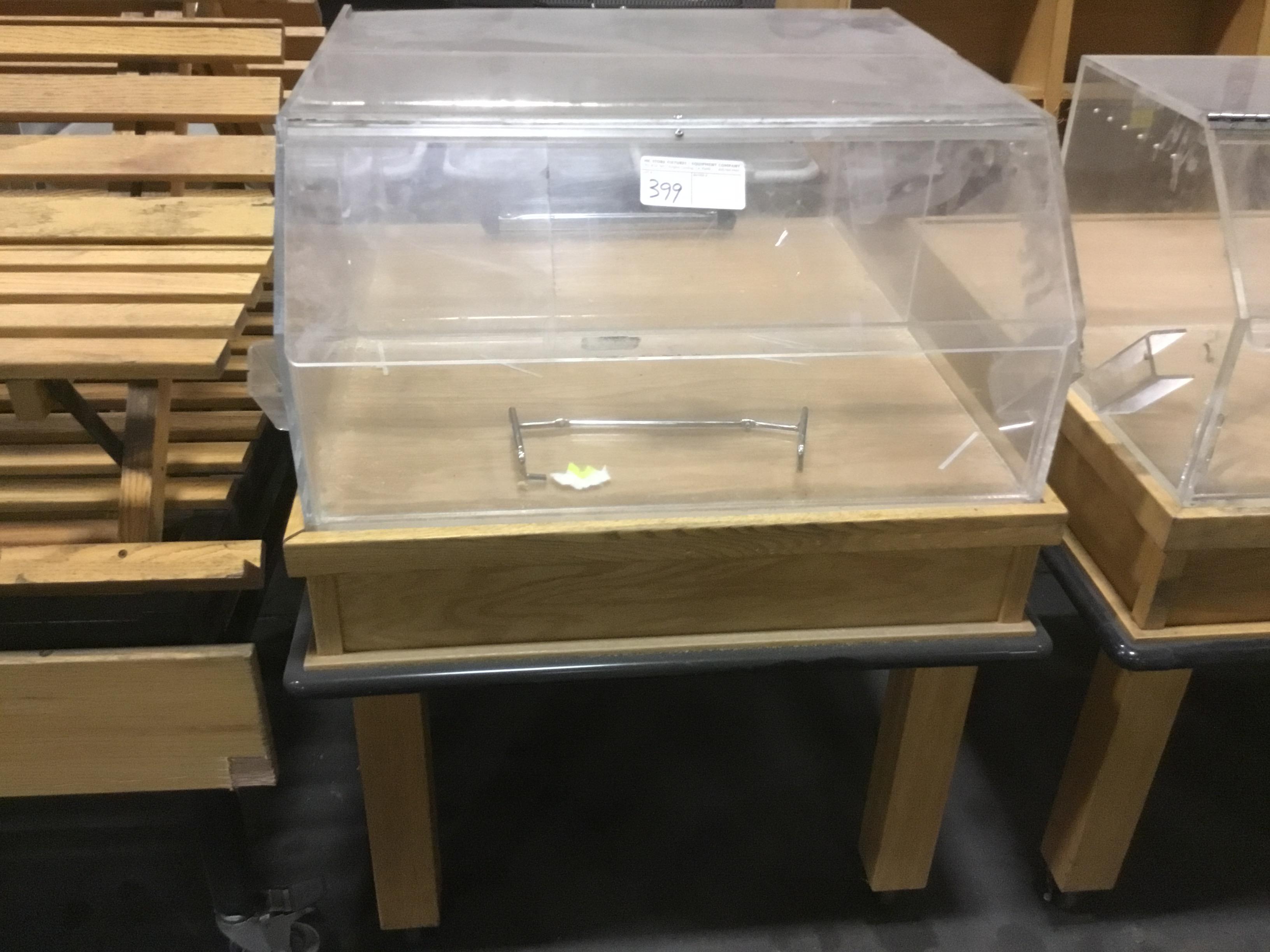 BAKERY ROLL DISPLAY BOX W/ CART