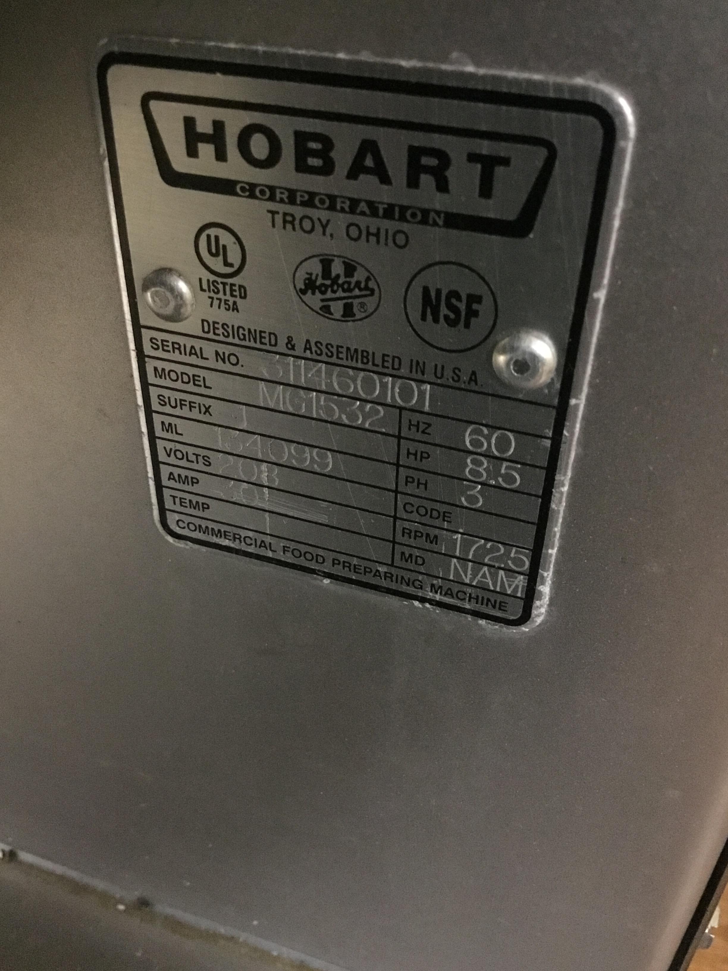 HOBART GRINDER MIXER