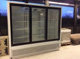 ZeroZone 3 glass door cooler self contained