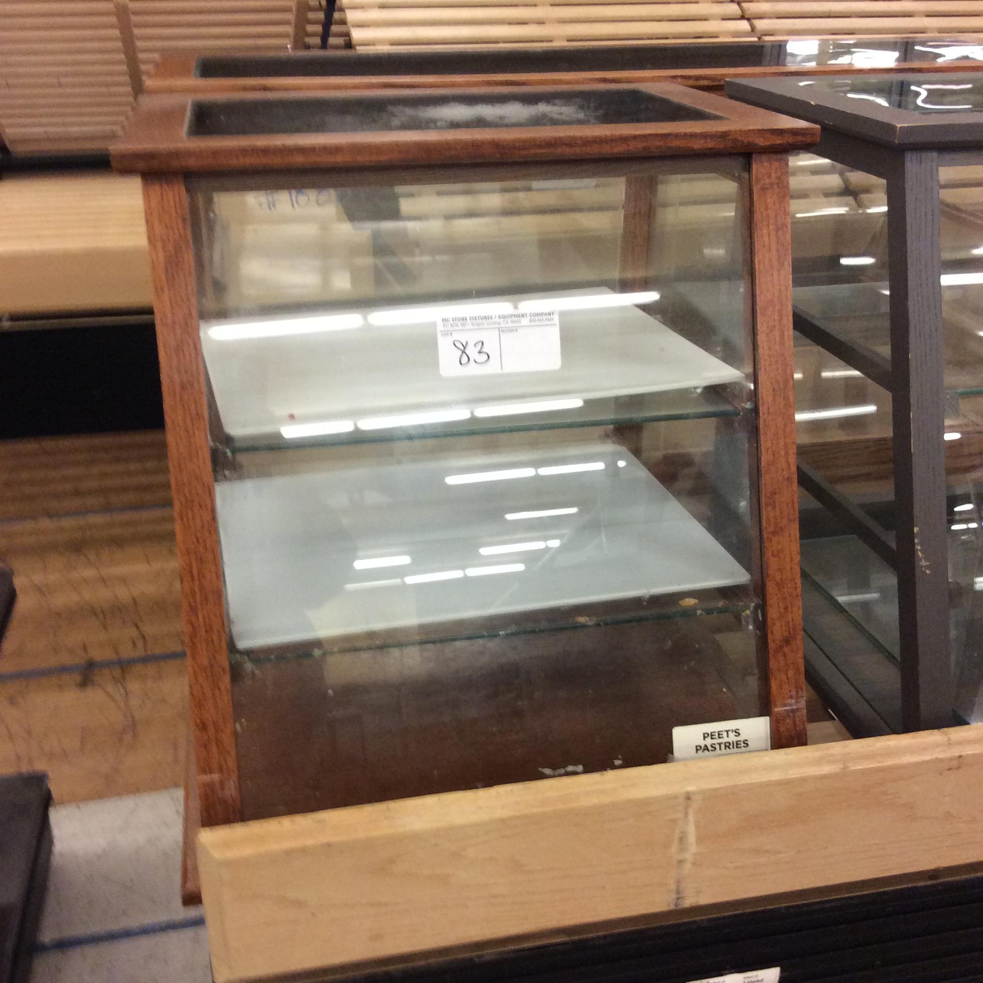 Plastic bakery display case