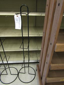 3' 9" HIGH BLACK METAL DISPLAY STAND
