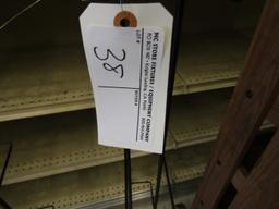 3' 9" HIGH BLACK METAL DISPLAY STAND