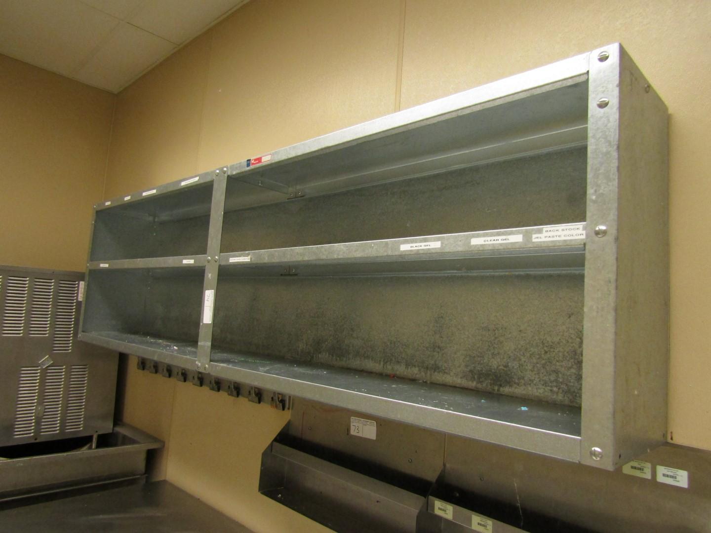8' BAKERY INGREDIENT WALL SHELF