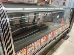 8' Marc curved glass service meat case