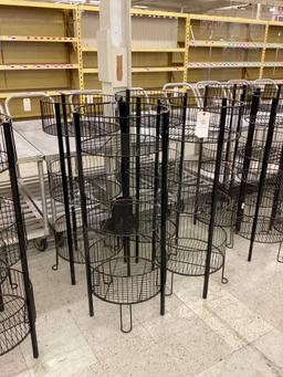 4 ROUND BASKET DISPLAY STANDS
