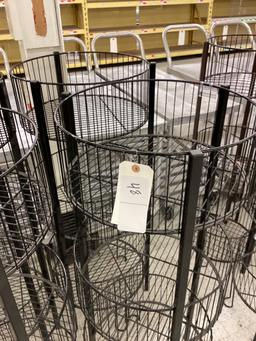 4 ROUND BASKET DISPLAY STANDS