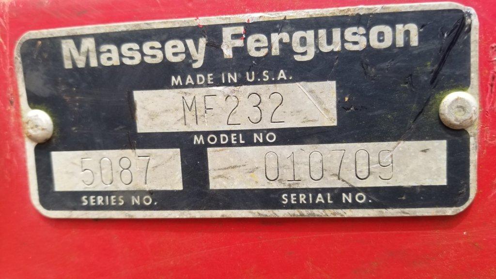 Massey Ferguson 232 Front End Loader