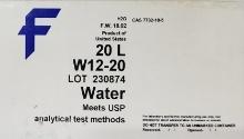 Fisher Saline Water - 56 Boxes Approx.