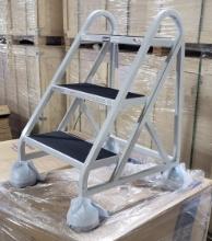 3 ULINE Rolling Step Ladders