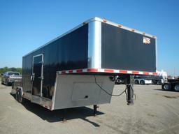 2012 FREEDOM COMBO TRAILER,  TANDEM AXLE, 1/2 ENCOLES, 1/2 OPEN, FOLDING GA
