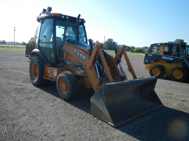 CASE 580 SUPER N LOADER BACKHOE, 507 hrs,  ENCLOSED CAB, AC, EXTENDAHOE, 4X