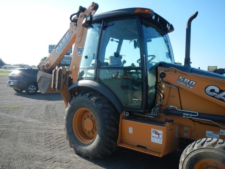 CASE 580 SUPER N LOADER BACKHOE, 507 hrs,  ENCLOSED CAB, AC, EXTENDAHOE, 4X