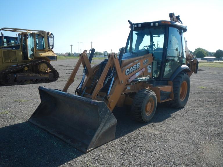 CASE 580 SUPER N LOADER BACKHOE, 507 hrs,  ENCLOSED CAB, AC, EXTENDAHOE, 4X
