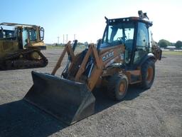 CASE 580 SUPER N LOADER BACKHOE, 507 hrs,  ENCLOSED CAB, AC, EXTENDAHOE, 4X