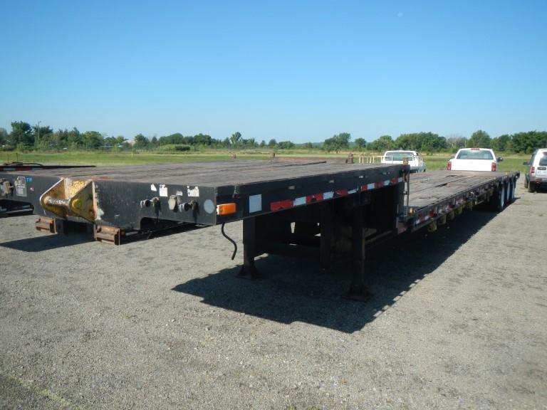 2009 ATOKA DROP DECK TRAILER,  TRI AXLE, ROLLING TAIL, 4-AIR LIFT ROLLERS,